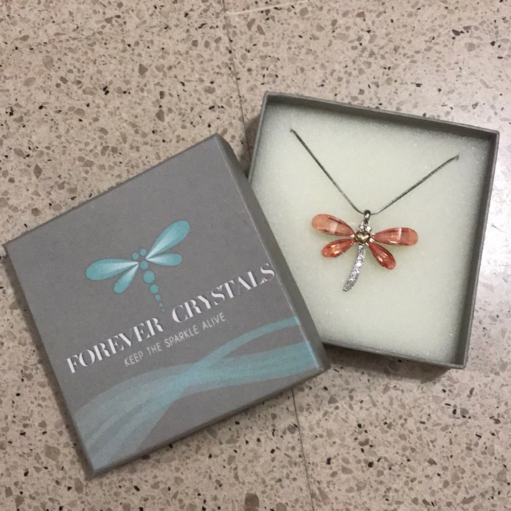 Swarovski - PENDANT CLASSIC DRAGONFLY PINK